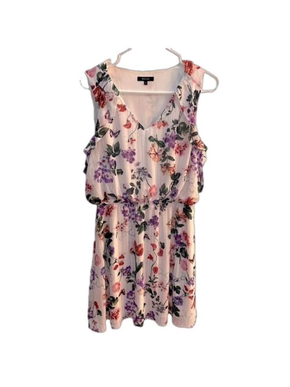 RW & Co Sleeveless floral summer midi dress size sm